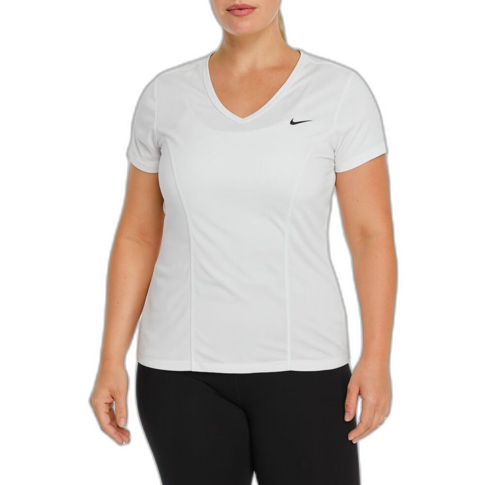 Nike Women’s Dri-Fit White Short Sleeve Athletic T-Shirt | Size Medium